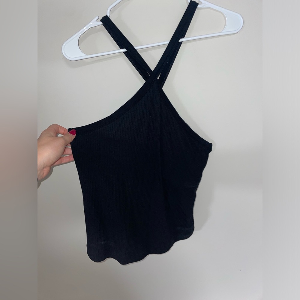 Old navy XL black cross tank top